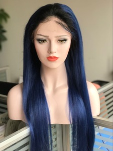 1b/deep blue full lace wig